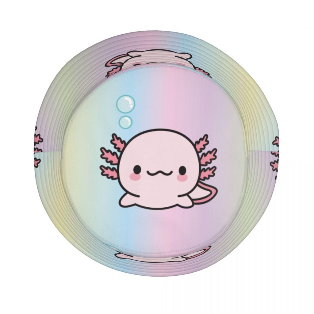 Милые панамы-ведра с аксолотлем для женщин унисекс с принтом Kawaii Animal Relaxolotl, летняя пляжная шляпа от солнца Kawaii Animal Relaxolotl, рыбацкая кепка