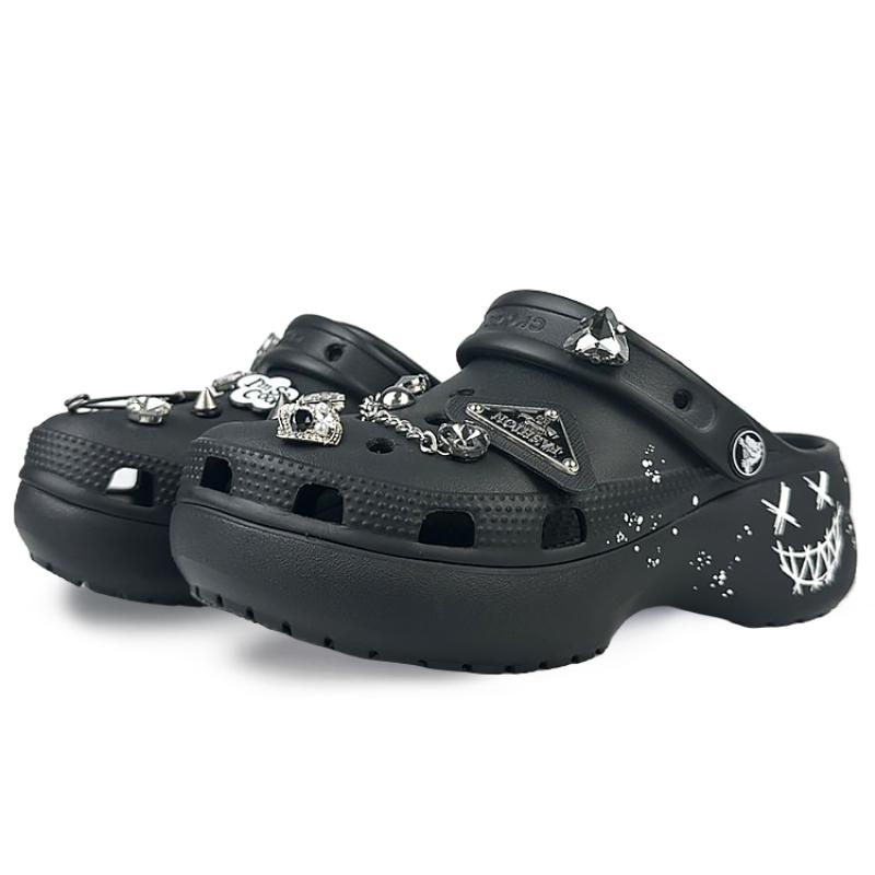 Crocs Классические сабо на платформе BNK Clogs Женские Черные