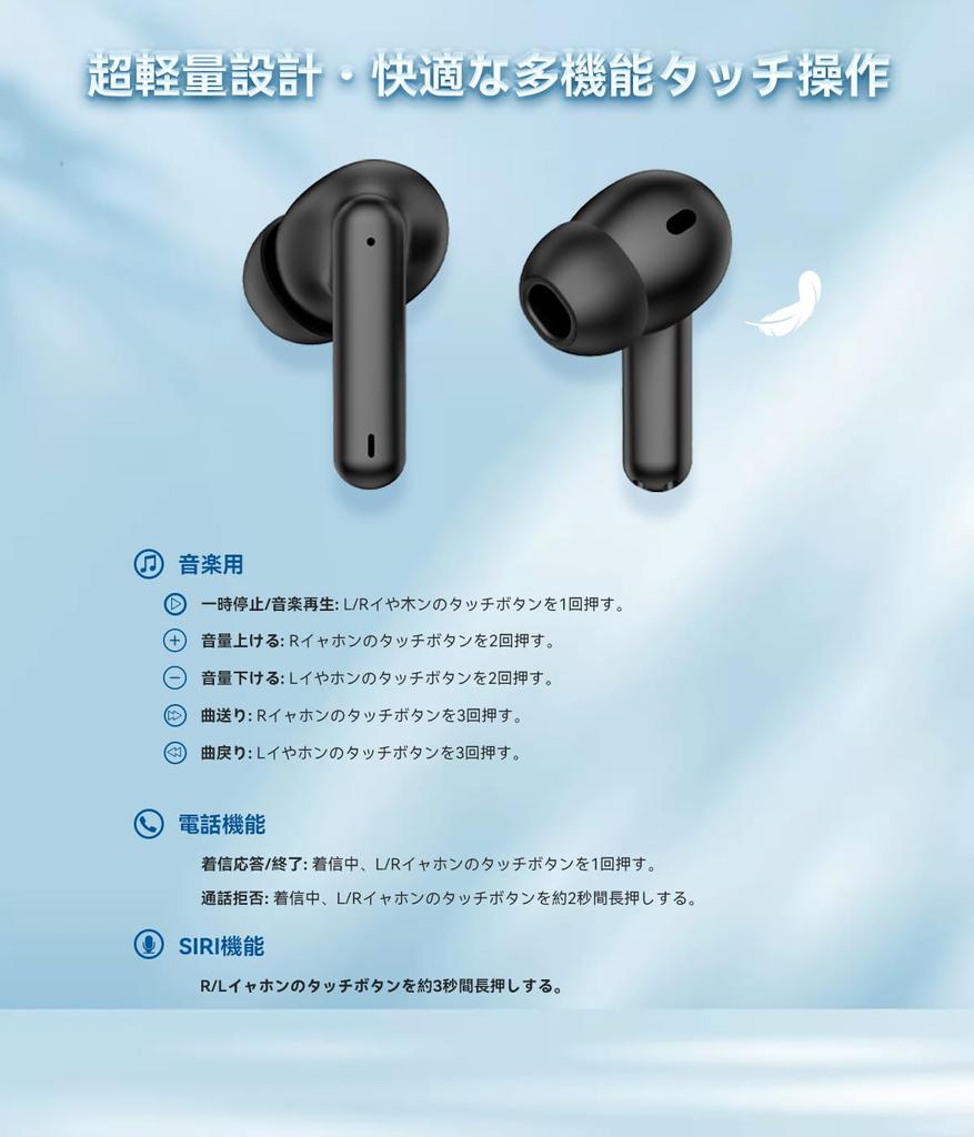 Наушники Bluetooth наушники Беспроводные наушники 2025 Последние Bluetooth наушники оснащены Carna Type Автоматическое сопряжение Мгновенное подключение Звонки