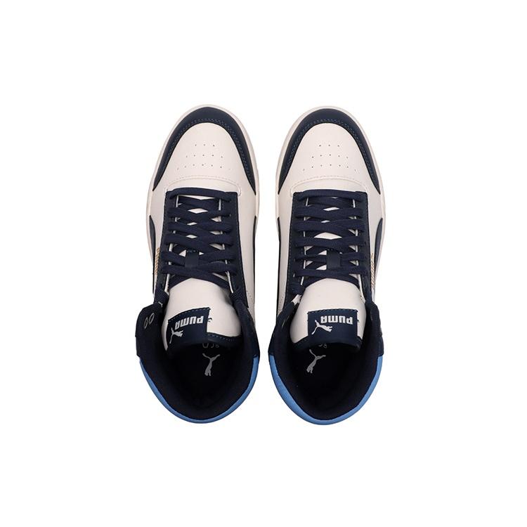 Puma Shuffle Mid Mid Tops Повседневные скейтбордические кроссовки Унисекс Сине-белые Мужские 380748-09