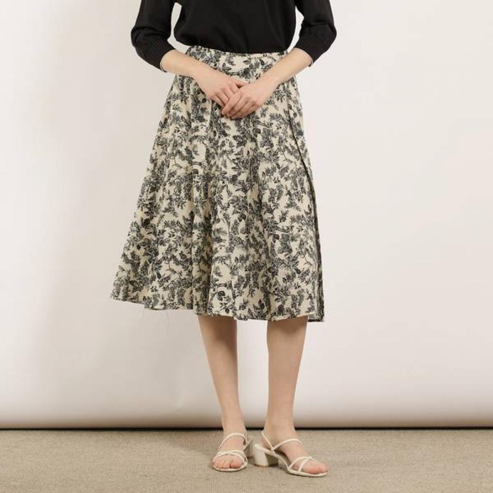 Bcbg Royal Printing Skirt B5m3s207