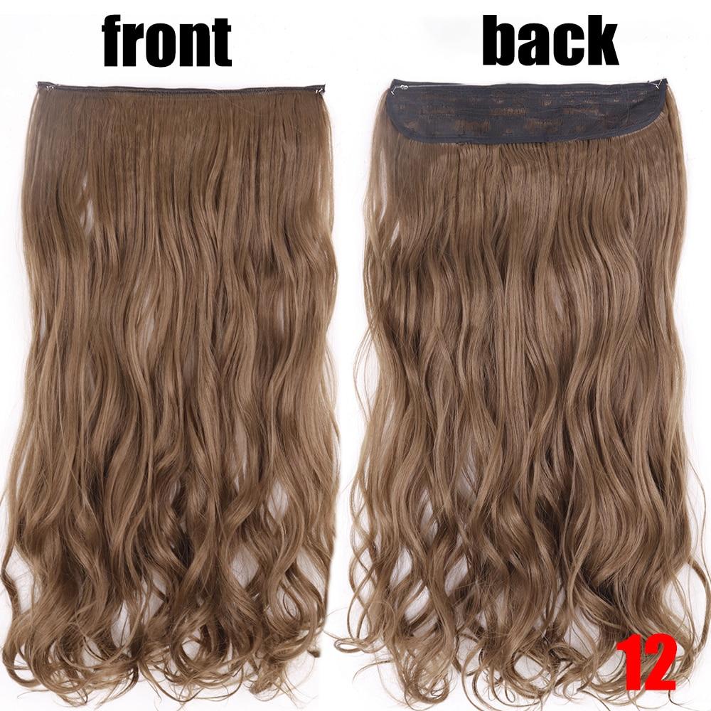 XINRAN 22-дюймовые модные женские волосы для наращивания, устойчивые к высоким температурам, синтетические волны, длинные волосы без клипс, невидимый парик для лески