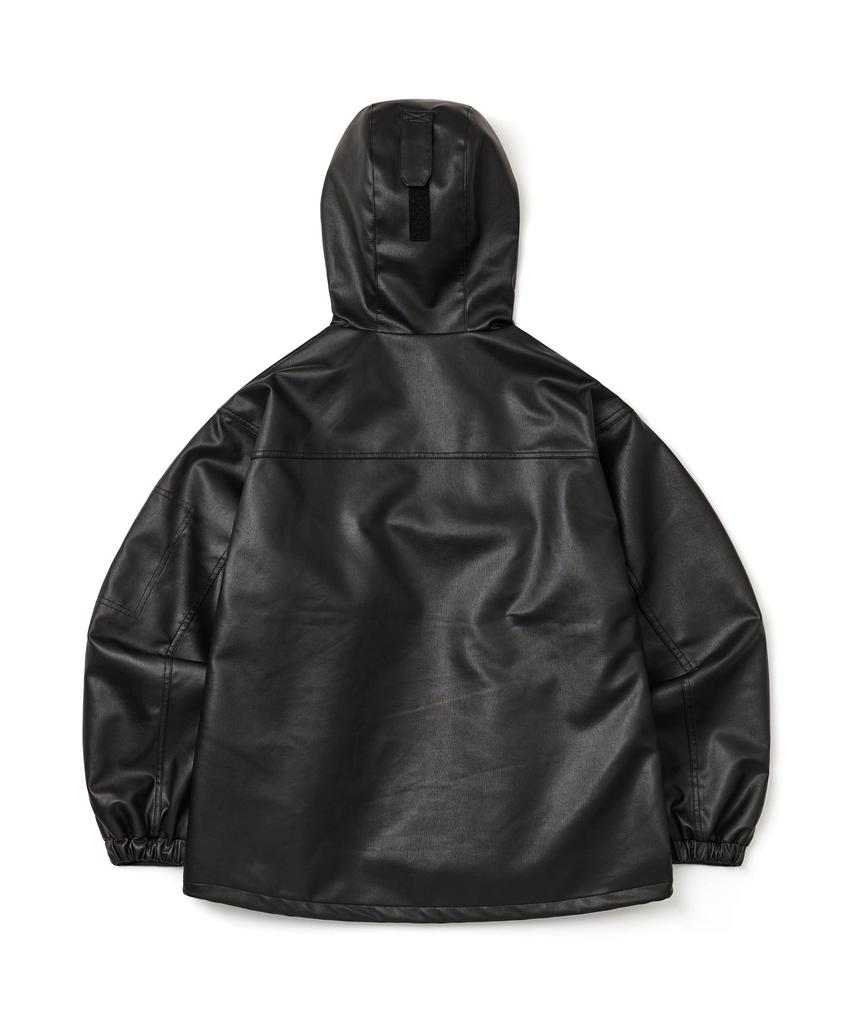 DIMITO Stud Faux Leather Hd Jacket Black