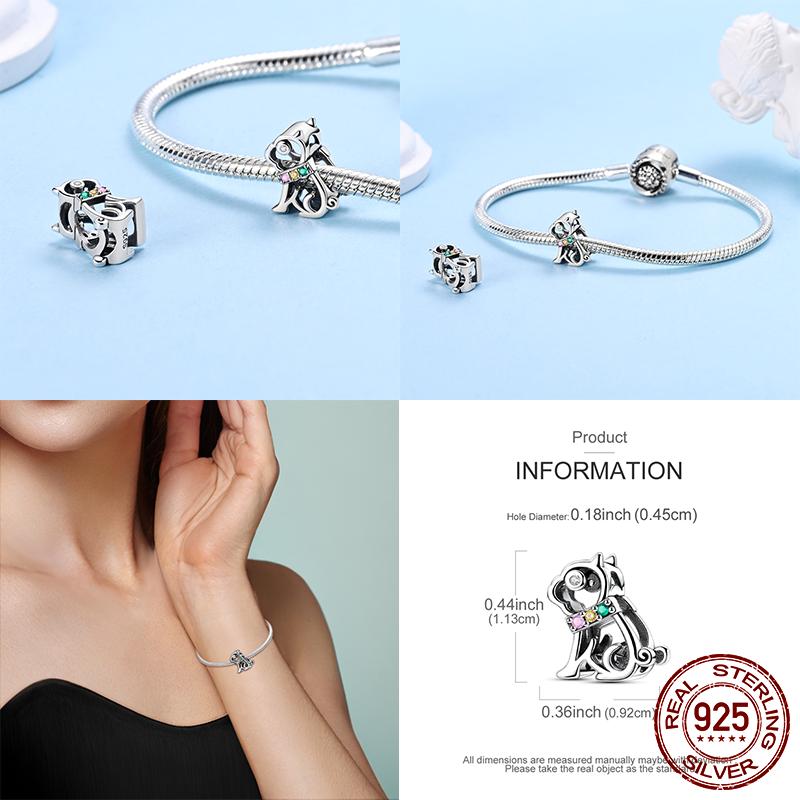 Серия Животные Медные Шармы Бусины Собака Змея Леопард Подвески Подходят для Оригинального Браслета Ожерелья Сделай Сам Для Женщины