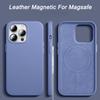 Luxury Leather Magnetic Case for IPhone 15 Pro Max 14 13 Pro Max Plus Mini for Magsafe Wireless Charging Phone Cases Back Shockproof Cover