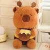 Cute police capybara doll plush toy capybara turned into bee doll children's company soothing doll
