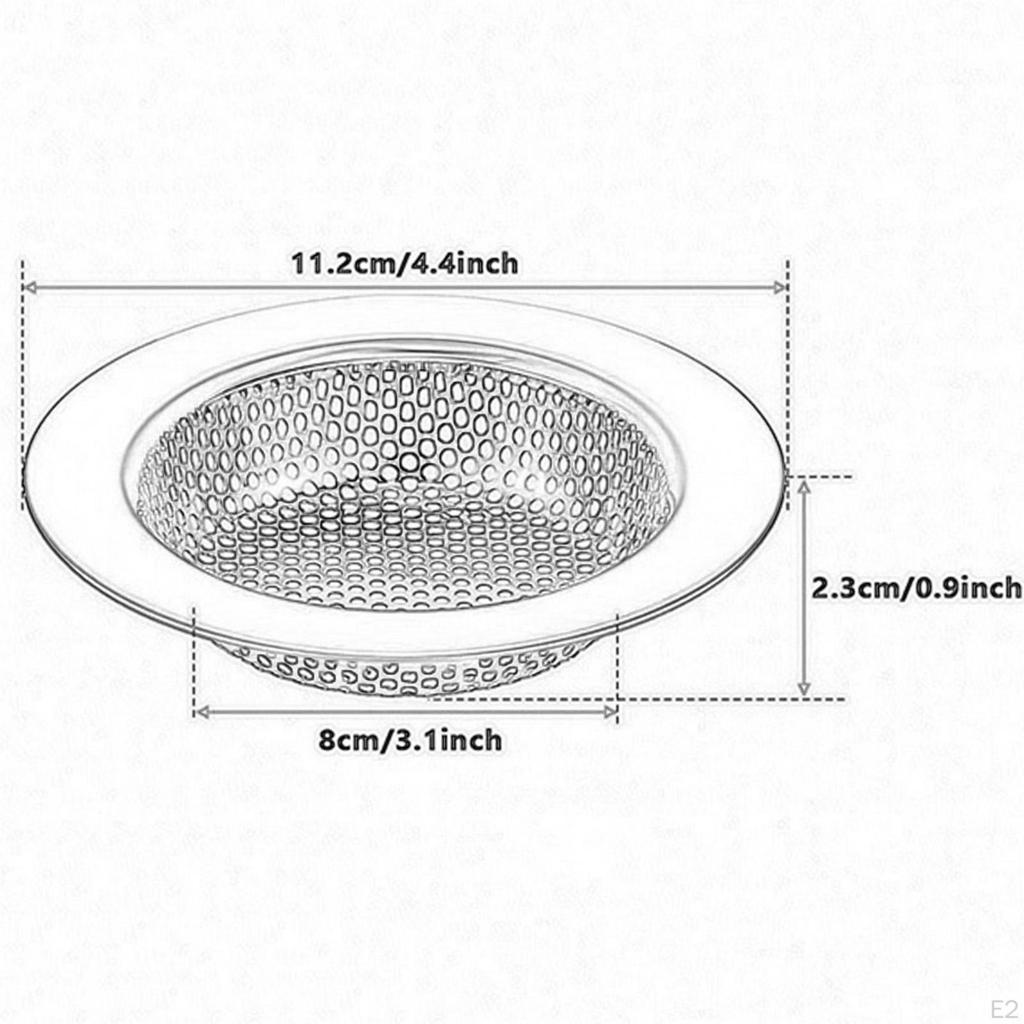 Kitchen Sink Drain Strainer Effectively Replace Stainless Steel Up Stopper Hair Catcher for