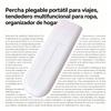 Percha plegable portátil para viajes, tendedero multifuncional para ropa, organizador de hogar