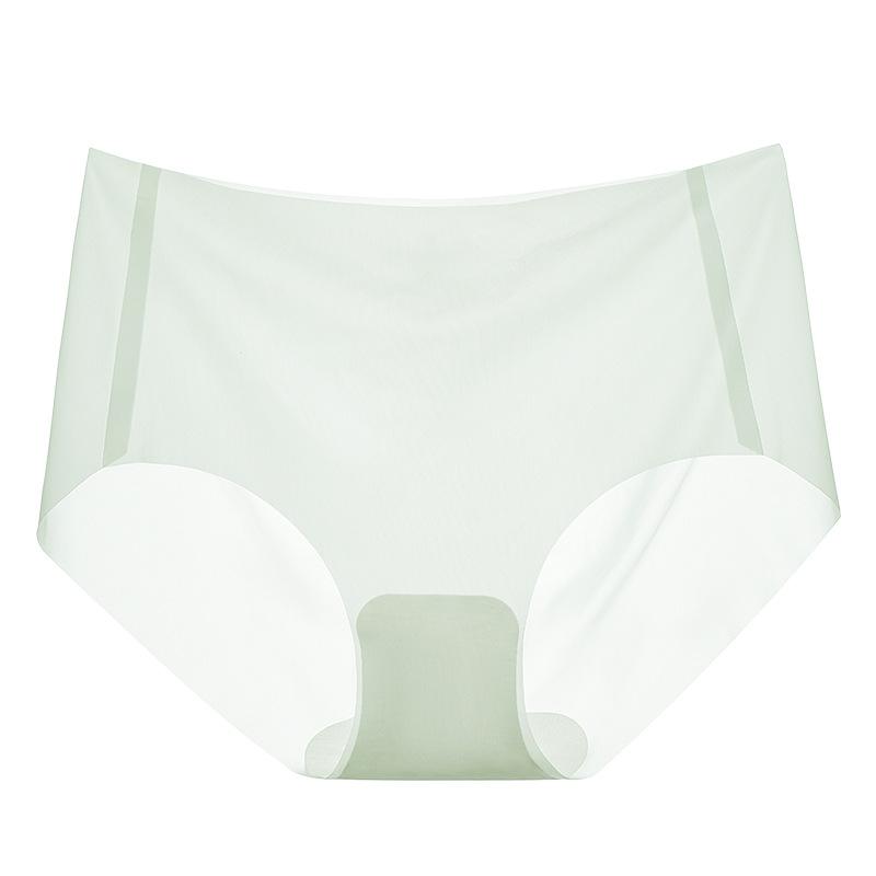 Facial Mask Pants Summer Thin Underwear Women's Seamless Ice Silk Female Underwear Summer Ultra-thin Quick Drying Summer Briefs Women