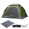 FIELDOOR Tent 150 Ground Sheet Easy To Set Water Heat UV for Solo or 2 Water Pressure Resistance of or More One-touch [Khaki] & [Grey] Up, Resistant,