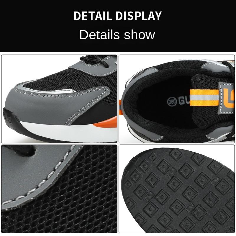 Обувь Labor Insurance, мужская, всесезонная, с защитой от ударов и проколов, легкая, со стальной головкой, рабочая обувь