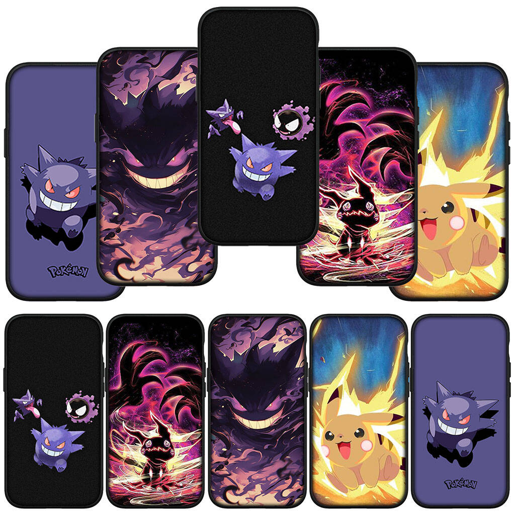 Phone Case for iPhone 17 16 15 Plus Xiaomi Poco F8 F7 X7 X6 M8 C85 C75 Redmi Note 14 12 11 13 Pro Max A4 14C 13C 15C Pikachu Pokemon GO Gengar Cover
