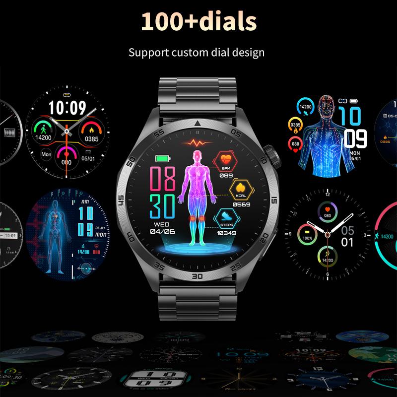 SACOSDING New Smart Watch ECG+PPG Blood Pressure Blood Oxygen Body Temperature Bluetooth Call Health Smartwatch For Android IOS