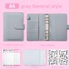Customizable Printing Logo A6 Leather Loose-Leaf Notebook Cash Budget Planner Creative Planner Binder Gift