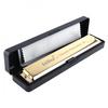 FEIFAN Gold 24 Holes 8K Titanium Harmonica Tremolo Tone Key C Harp Mouth Organ Musical Instruments