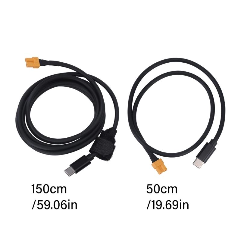 Кабель для зарядки аккумулятора XT30 с разъемом USB C (папа) и разъемом XT30 (мама) для ежедневной зарядки аккумуляторных блоков XT30