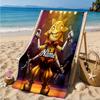 Custom Name Sunflower Artistry Heart In Space Adventure Microfiber Beach Towel, Lightweight for Summer Travel, Swimming Pool Fan Gift