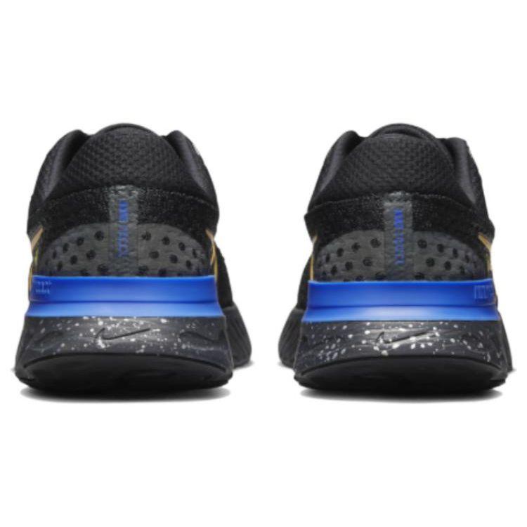 Nike React Infinity Run Flyknit 3 Black Citron Royal мужские кроссовки Citron-Pulse Hyper-Royal DZ4845-001