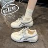 Легкие немецкие тренировочные кроссовки женские новые с увеличением роста маленькие универсальные повседневные кеды в стиле Форреста Гампа дофаминовые осенне-зимние кроссовки