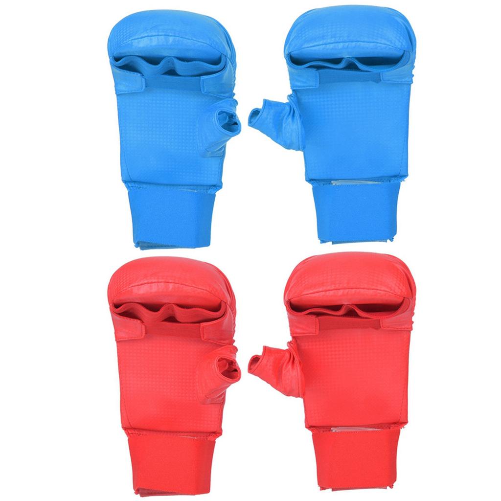 Перчатки для карате Пара боксерских перчаток Защита рук для карате с защитой большого пальца для спортивных игр, тренировок по боевым искусствам