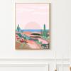 Gallery Wall Bold Fun Beverage Bloemen Pink Art Poster Cowgirl Boho Rainbow Abstract Wall Canvas Painting Print Room Home Decor