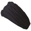 Casual Box Turban Solid One Size Fits Black Hairband, Volume, Color, Most,