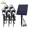 T-SUN Холодный белый солнечный прожектор IP65 Водонепроницаемый Регулируемая яркость Солнечный садовый светильник Солнечный свет Уличный солнечный светильник
