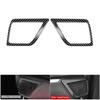 Authentic Car Carbon Fiber Rear Door Inner Speaker Audio Horn Ring Cover Trim For Toyota Alphard 2015-