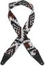 Musical Instrument Strap Zion Black Aztec, 2inch Free Size American-made Strap [Fender]