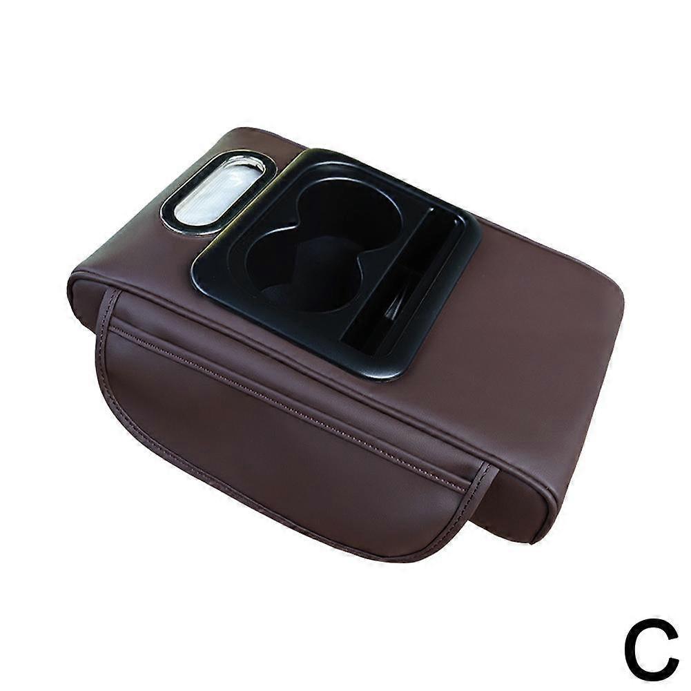 Car Center Console Armrest Pillow Auto Armrest Box Cushion Pad with Cup Holder