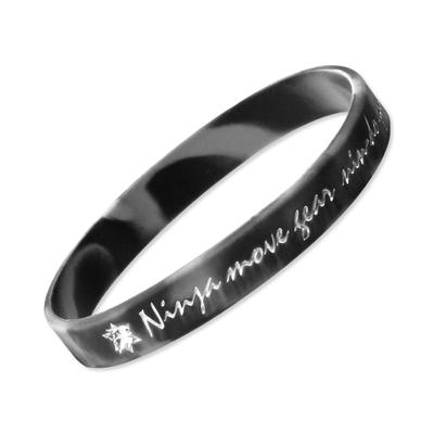 Браслет на ногу Ninja Move Gear Power Up Ore Магнитный силиконовый, Терагерц, Унисекс, 230 мм, Черный x Серый