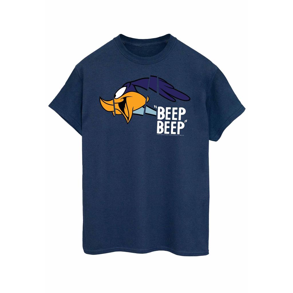 Looney Tunes Womens/Ladies Beep Beep Road Runner Cotton Boyfriend T-Shirt