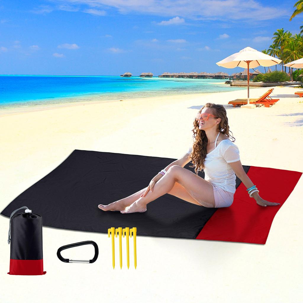Пляжное одеяло, одеяло для пикника на открытом воздухе, большой водонепроницаемый пляжный коврик без песка