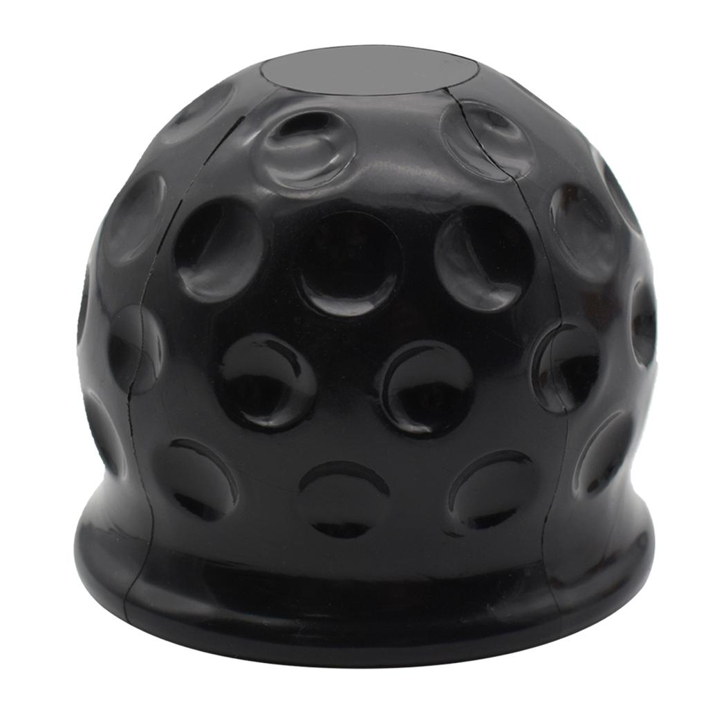 Tow Bar Ball Cover Cap Trailer Towing Hitch Universal Black 50Mm Rubber Caravan Trailer Towball Protect Car Styling Accessories