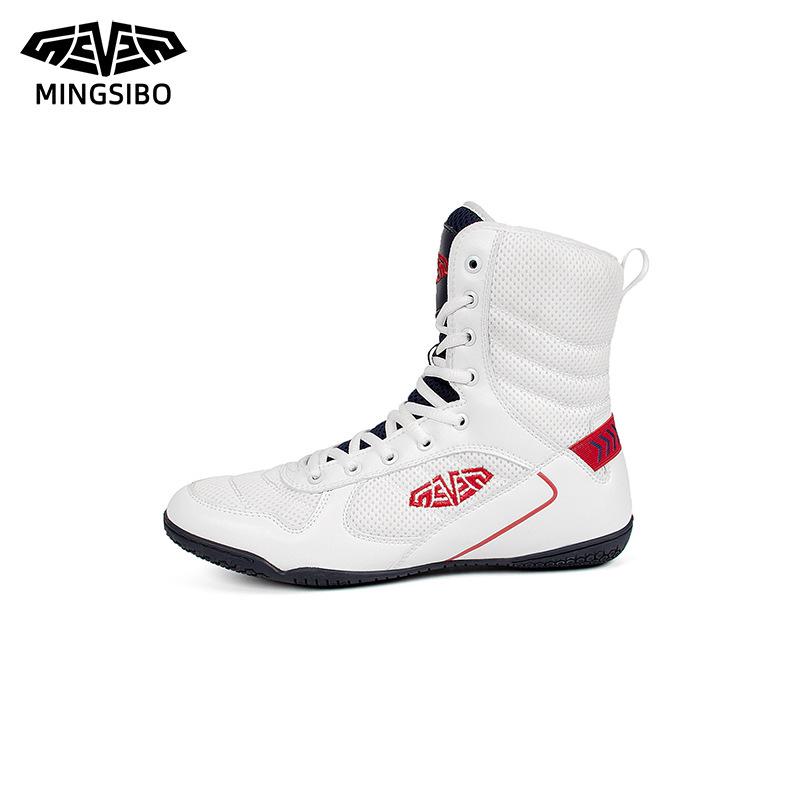 Breathable Non-Slip Wrestling & Boxing High-Top Shoes (Sizes 36-45) - Durable and Versatile for Fitness Training