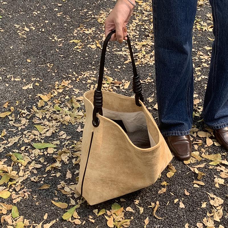 Новая Мода Ретро Маленькая Матовая Кожа PU Сумка Через Плечо Повседневный Тренд Осенний Декор Сумка-Ведро Кроссбоди Женская Сумка Большой Вместимости KTY