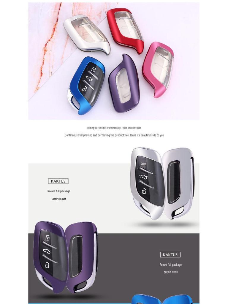 KAKTUS Car Key Case for Roewe RX5 MAX/RX3/8i5/Ei5/6 Models - Protective Cover