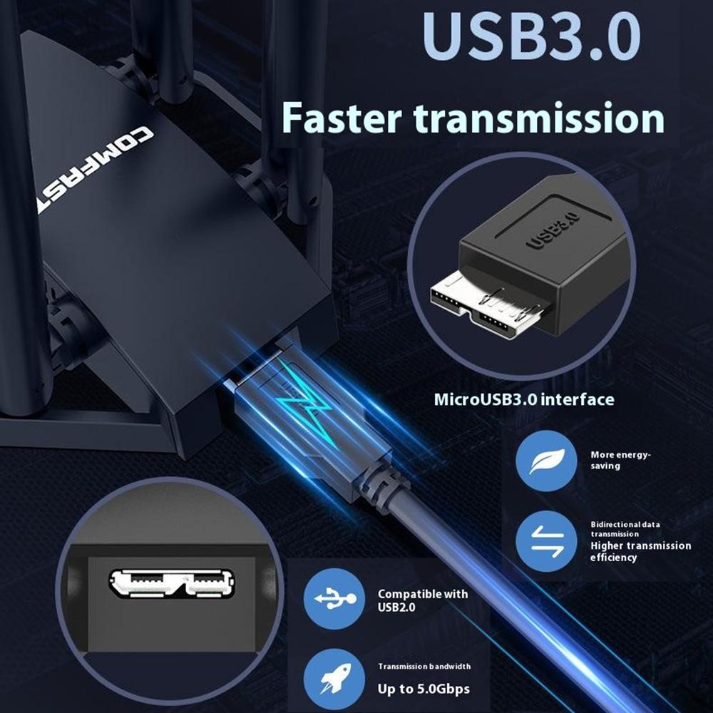 COMFAST CF-WU785AC Двухдиапазонный WiFi-маршрутизатор 1300 Мбит/с, USB-сетевой адаптер с 4 антеннами