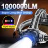 Most Powerful Headlamp High Power LED Rechargeable USB Head Flashlight Super Bright Long Range Zoom Headlight Fishing Headlights