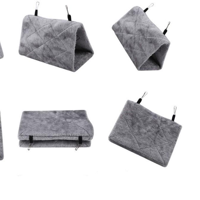 Треугольное гнездо для птиц Фланелевая кровать для питомца - Теплое зимнее хлопковое гнездо