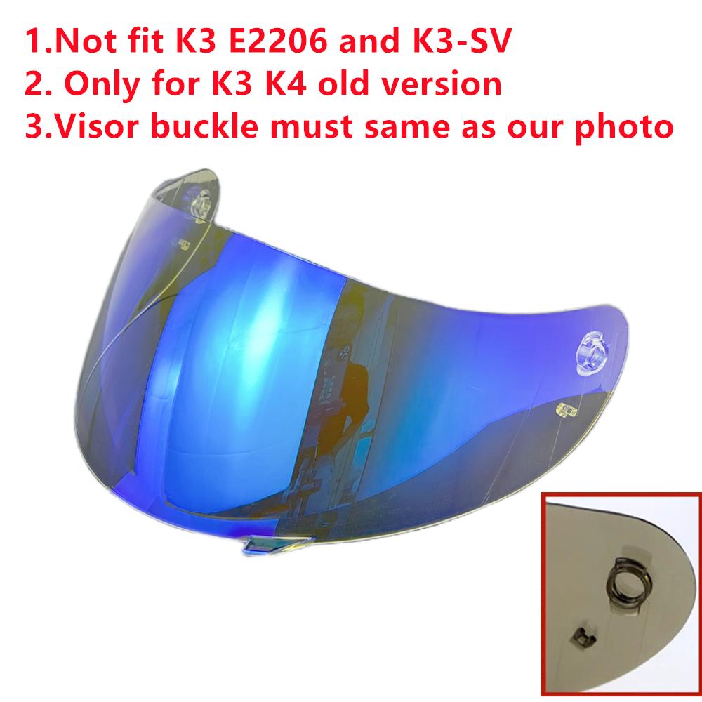 Козырек для шлема AGV Old K3 K4 Аксессуары для шлема Viseira Capacete Замена Солнцезащитная линза Антизапотевающее покрытие Защита от УФ-излучения Lentes