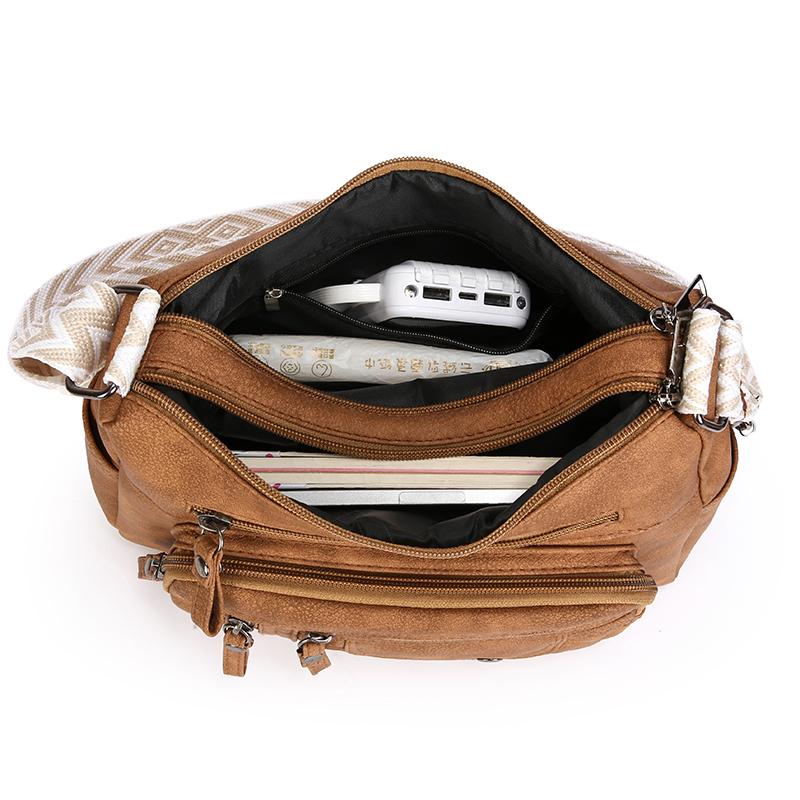 Женская сумка большой вместимости, наплечная сумка, многослойный карман, сумка кроссбоди, сумка для мамы