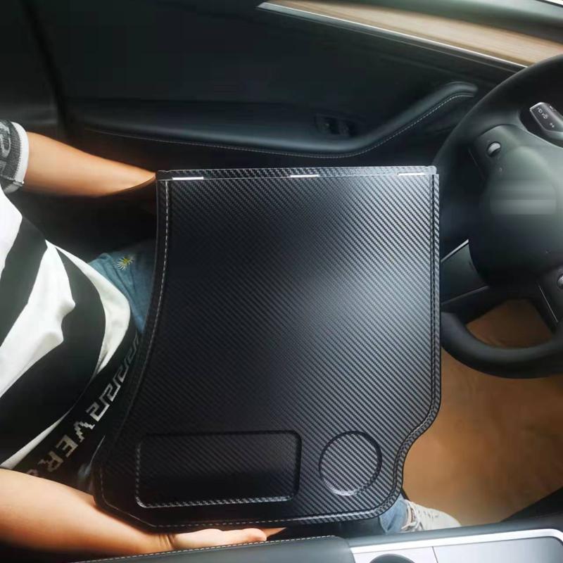 Для Tesla Model 3 Y Подставка для руля Складная подставка для планшета Подставка для стакана и напитков Стол для ноутбука на переднем сиденье Дорожные аксессуары
