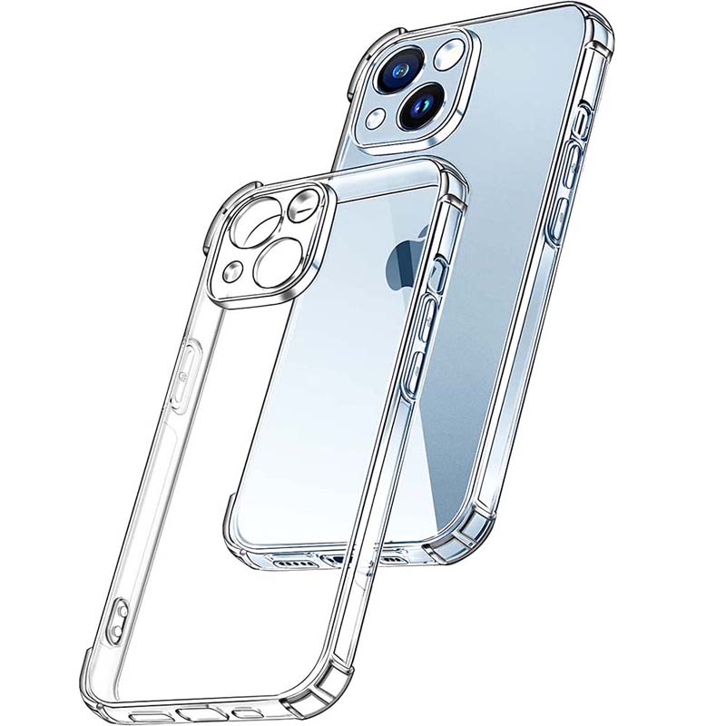 Прозрачный чехол для Apple iPhone 14 13 Mini 13 Pro Max, толстый противоударный мягкий силиконовый чехол для телефона iPhone 14 Pro Max 13Pro 14 Plus