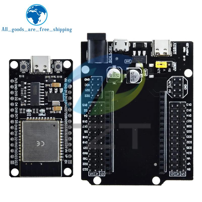 Плата разработки ESP32 ТИП-C USB CH340C WiFi+Bluetooth Сверхнизкое энергопотребление Двухъядерный ESP32-DevKitC-32 ESP-32 Плата расширения