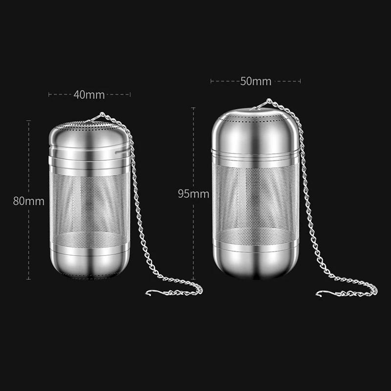 Stainless Steel Tea Infuser Tea Leaves Spice Seasoning Ball Strainer Teapot Fine Mesh Coffee Filter Teaware Kitchen Accessories