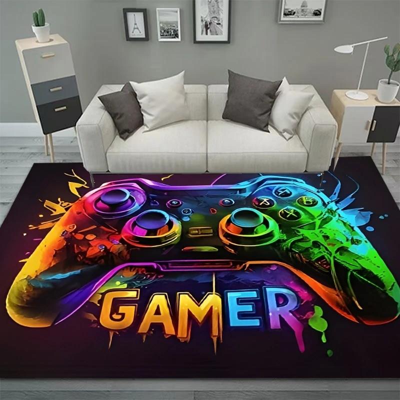 Gaming Controller Design Carpet Esports Room Decoration Floor Mat Non-Slip Bathroom Entrance Area Doormat Children Bedroom Rugs