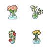 Trendy Cartoon Character Green Plant Brooches Versatile Metal Pins For Unisex Fashion Statement