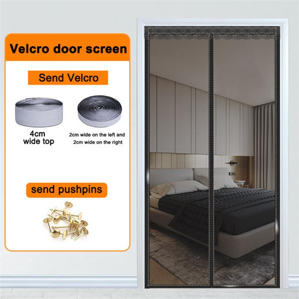 2024 Summer Big Size Door Mesh Curtain Anti-mosquito Nets for Doors Kitchen Curtains Mesh Magnets Separators Screens