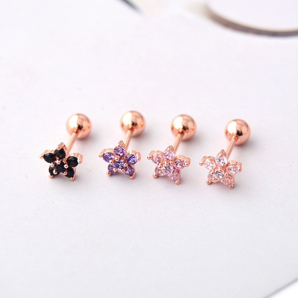 Jewelry Earpiercing Cartilage Flowers Tragus Earrings Cartilage Earrings Ear Studs Stud Earrings